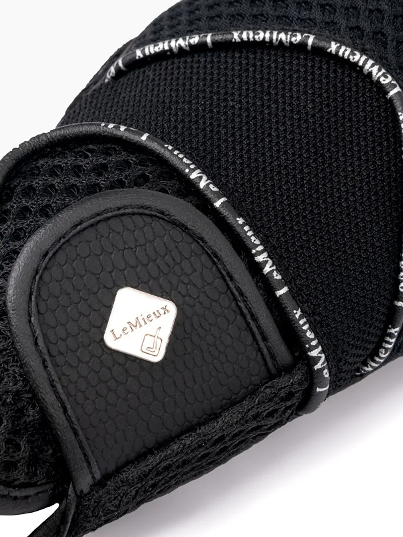 LeMieux 3D Mesh Riding Gloves in Black-2